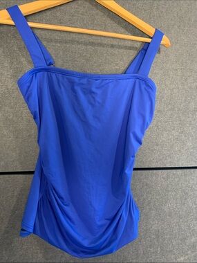 Carmen Marc Valvo Royal Blue Girls' One-Piece Swimsuitt Bikini top only